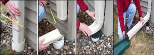 What is a drain pipe connection? Downspout Disconnection Program FAQs The drain pipe connection is the point where a downspout enters the ground.