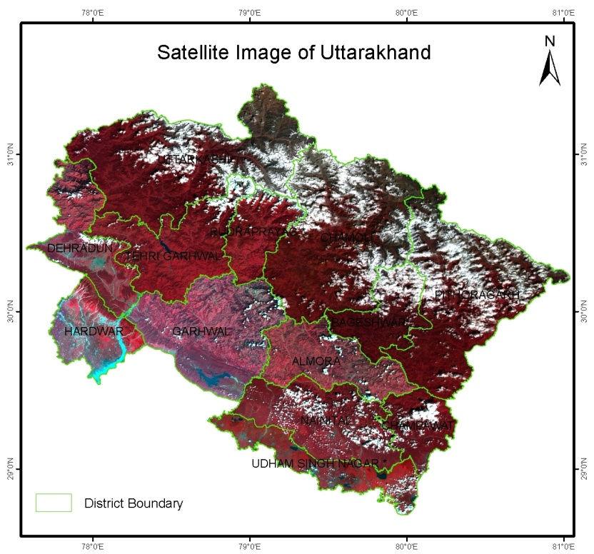 Figure 11 Satellite Image and spatial distribution of Total Rice in Uttarakhand Basmati and Non Basmati Acreage in Uttarakhand, Kharif 2013 5,511, 2% 8,098, 3% 27,301, 10%
