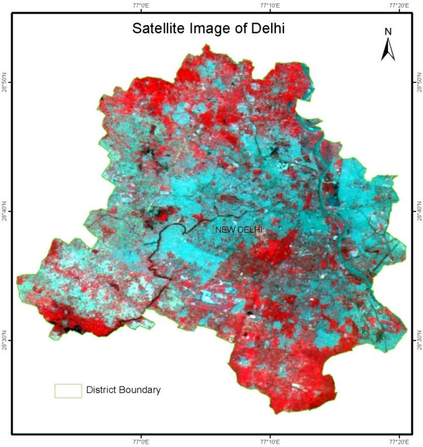 Figure 13 Satellite Image of Delhi Figure 14