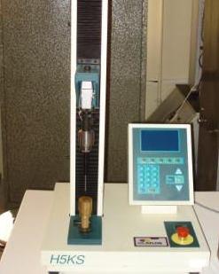 automatically obtained from the integrator. Absorbed energy by the sample at the rupture point and sample deformation was directly read from the instrument.
