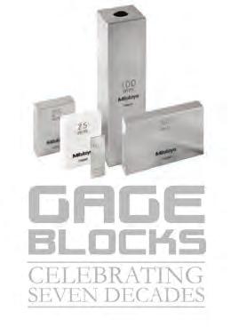 E XC LU S I V E A N N I V E R S A RY P R O M OT I O N ed time offer. For Mitutoyo s Gage Block 70th Anniversary, we are offering select gage block sets at a significant price reduction.