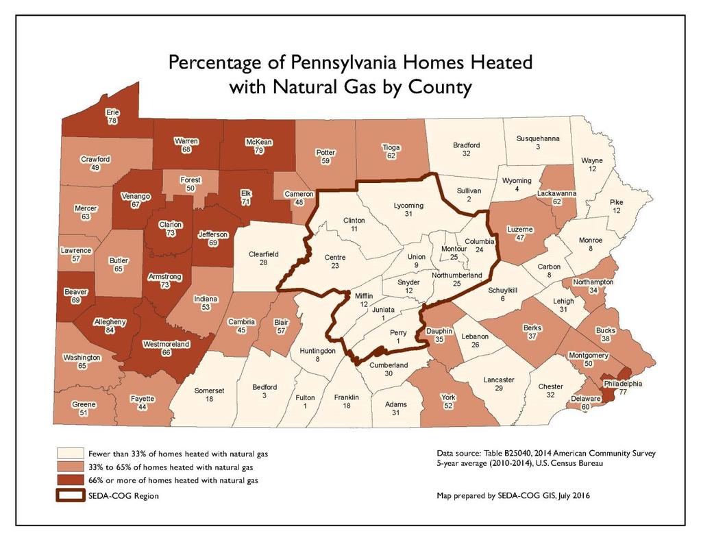 EXECUTIVE SUMMARY Overview of Project Pennsylvania is rich in natural gas resources, and since the Marcellus Shale formation has recently become accessible, the volume of gas extracted in the state