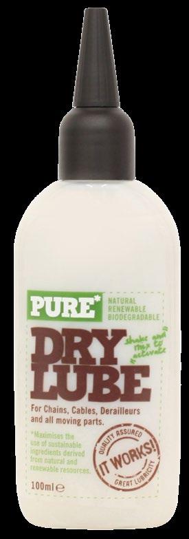 As with all PURE products, Dry Lube is eco friendly and 100% biodegradable.