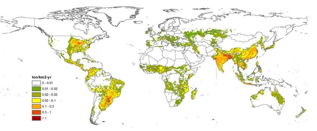 Phosphorous emissions from agriculture: Base period
