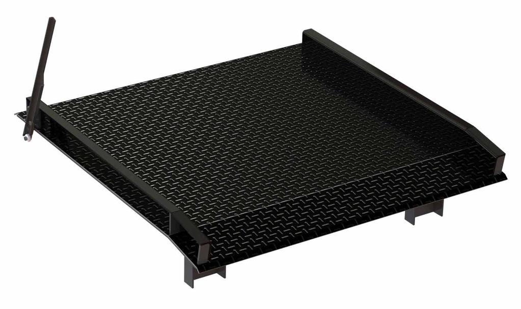 DOCK PLATES This heavy duty steel dock plate makes it easy for forklifts to load and unload products on and off