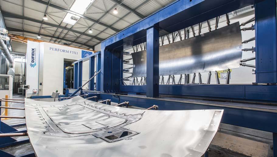 MIRROR MILLING SYSTEM (MMS ) As a replacement to the chemical milling process, DUFIEUX partnered with AIRBUS and designed the outperforming Mirror Milling System - a patented aluminum fuselage panel