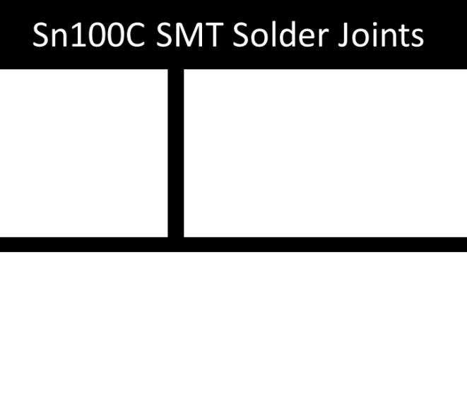 photodocumented. Figure 10 shows examples of the SAC305 SMT solder joints and figure 11 shows examples of the same joints formed with the Ni-modified SnCu.