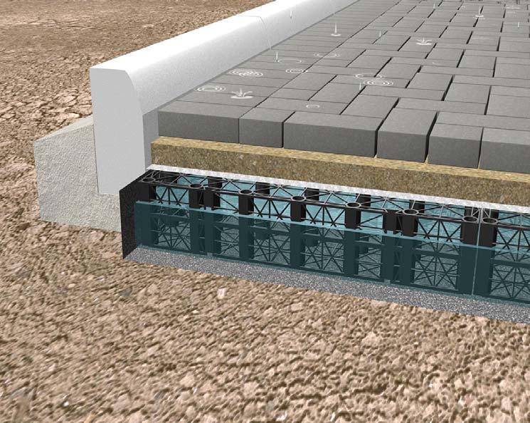 4. properties 4.3 PERMEABLE SUB-BASE REPLACEMENT SYSTEMS There are a number of permeable sub-base replacement systems on the market that can be incorporated into permeable pavements.