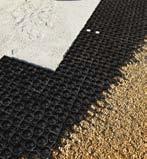 Material Selection In a permeable pavement system, there is a requirement for stiffness but the base aggregate also needs to be permeable to allow water to flow through it and to have sufficient void