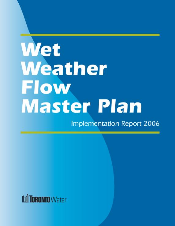 Wet Weather Flow Master Plan Adopted by City Council in 2003 Watershed based approach Mitigate water