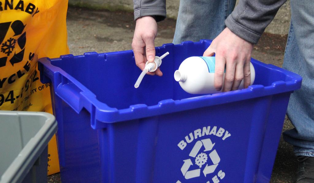 3. Performance City services collected approximately 64,633 tonnes of garbage and recyclables (this does not include green waste) that was generated by Burnaby residents and businesses in 2015.