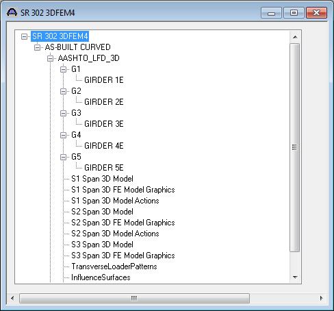 The following shows the output files created by the 3D LFD rating.