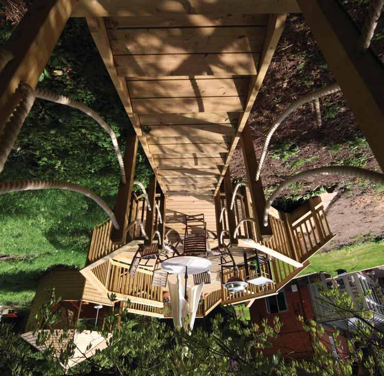 SUITABLE FOR ALL CHALLENGES Whether steeply sloping or inaccessible, there s an Arbordeck solution for you An Arbordeck deck can bring in to use difficult or inaccessible garden areas that would be