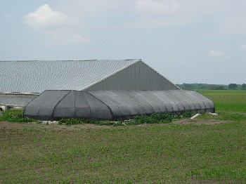 Biocurtains or Biomass Wall Reduce dust emissions by 17--20% from poultry houses.