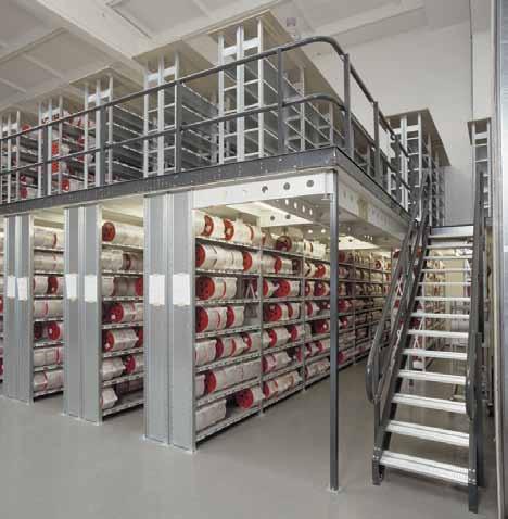 HI280 HI280 multitier The multitier system is made up of Dexion adjustable shelving systems.