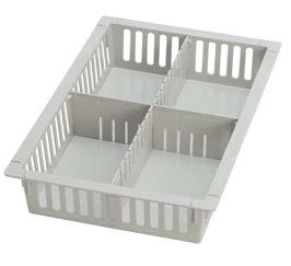 Trays & dividers LOGISTIC SYSTEM: TRAY AND DIVIDER STORAGE Extremely strong, robust