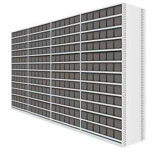 SHELVING SYSTEM WITH ESD SAFE PANDA BINS Roll posts Panda Shelving Systems have one-piece solid uprights with a rolled front edge for additional strength, safety and aesthetic appeal.
