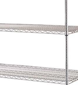 New Brand Quick Delivery Zinc Chrome Olympic Zinc Chrome shelving & racking system Open wire design shelves allowing for the free circulation of air, improved visibility & light penetration Chromate