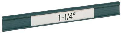Label Holders Snaps onto shelf edge Accepts most commercial labels 75 x 32mm Grey Shelf Divider