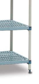 8QD24-8 - Shelf Divider 8MQL - Stackable Shelf Ledges High Density Storage Top-Track qwiktrack Shelf Size 4