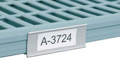 Label Holders Snaps onto shelf edge Accepts most commercial