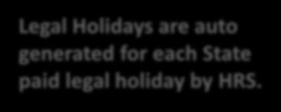 HRS has given you the legal holiday based on your percentage of appointment (this employee is full-time so 8 hours of