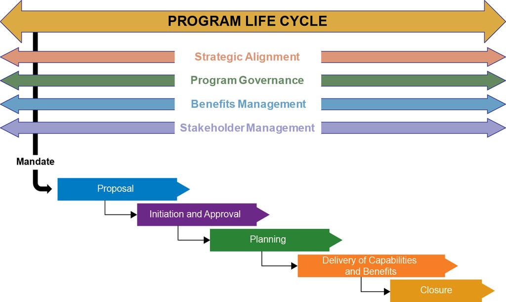 Module 1: Program Management Key Concepts will explore the critical success factors and how each phase of the program life cycle addresses them.