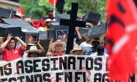 Honduras: Violent land conflict around palm oil February 2014 - Members of the Peasant Unified Movement