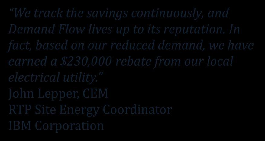 61 Average Annual KW/Ton $230,000 Utility Rebate Improved Thermal Storage System 2 Year Simple Payback We track the savings