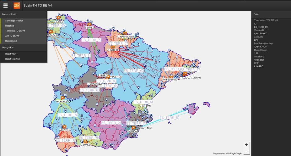Sharing the scenarios via the HTML viewer Usefulness of sharing the maps with local sales teams: Maps will be used by Line of Business to discuss different scenarios Off-line access to scenarios for