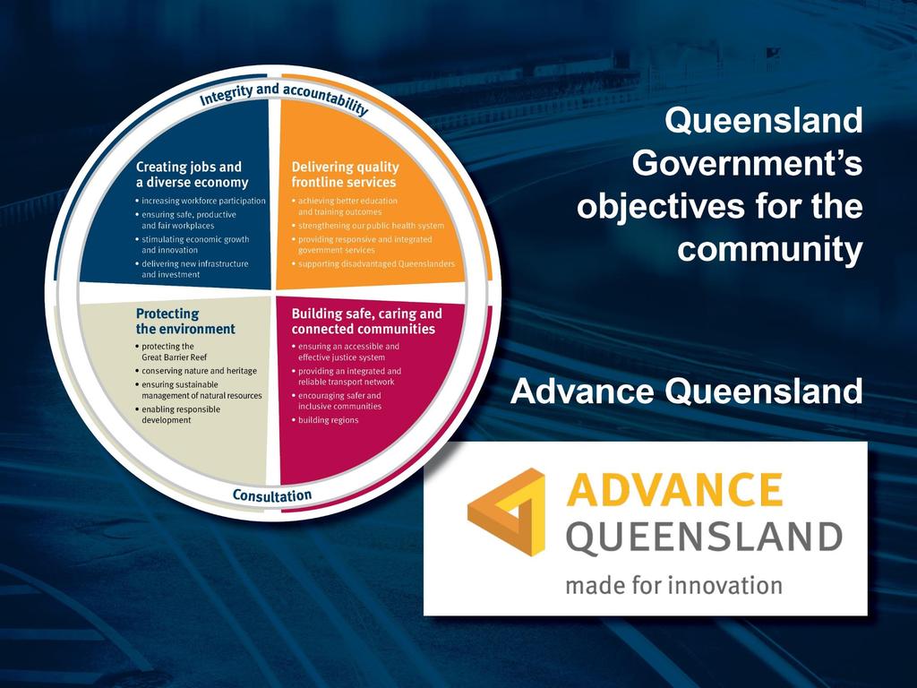 Queensland Government s objectives