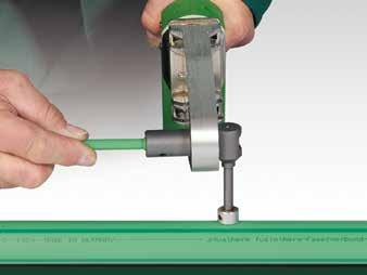 Heat Fusion 5 Repairs: Repair tool There are several ways to repair Aquatherm piping systems. For small holes such as those produced by screws or nails, use the Aquatherm repair tool.