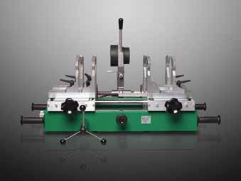 5 Heat Fusion Aquatherm welding machines: Bench welding machine Instructions 1. Check the welding machine. The temperature lamp blinks after reaching the appropriate welding temperature (500 F). 2.