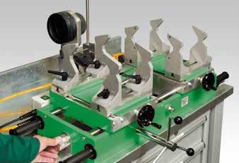 The Aquatherm welding machine is intended for stationary assembly of 1 ½ to 4 pipe using socket connections.