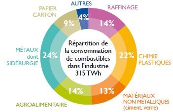Industrial waste heat : the example of France (4) Figures in brief 319 TWh : 275 TWh