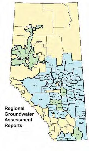 Groundwater Mapping Groundwater Maps Agriculture and Agri-Food Canada (PFRA) Reports county or municipal district