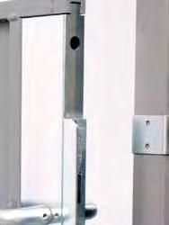 5 mm Heights: 1100 and 2200 mm Widths: 700, 1200, 1500 mm Component information Locks Powerful locking options with safety