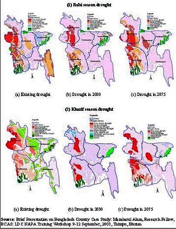 Disasters in Bangladesh Drought 19 droughts had occurred in Bangladesh during 1949 1991 (Mirza and Paul, 1992).