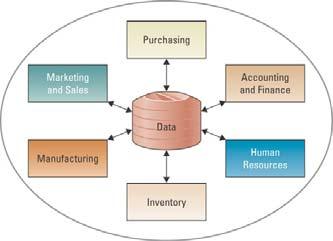 ERP Integrated Data Flows ERP Automated Process Flow At the heart of all ERP systems is a