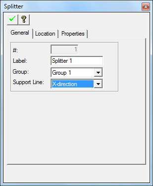 Index (23) FIGURE 1-14 Splitter Property dialogue screen Strip Method Load Transfer (Specific to exporting a design strip to ADAPT- PT or ADAPT-RC).