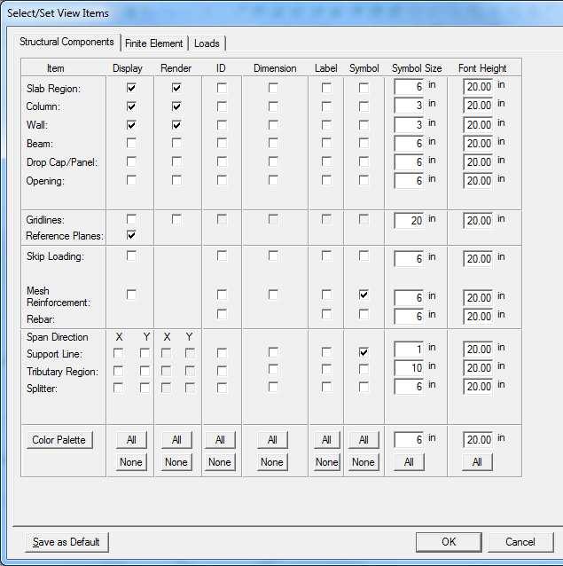 Index (43) FIGURE 2-12 Select/ Set View Items Dialog Box Now save the file.