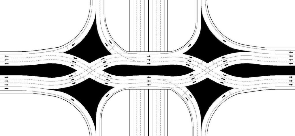 Double Crossover Diamond Interchange (E-W) Design and Results Project Name: Cap-X Sample Evaluation Project Number: 12345 Critical Lane Volume Sum < 1200 1200-1399 1400-1599 1600 Location City, State