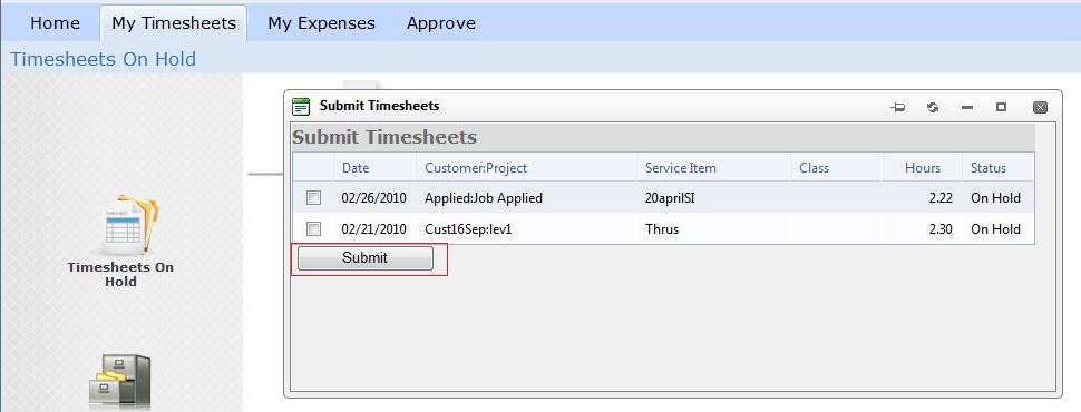3. Submitted timesheets are forwarded for approval and can no longer be edited. List View 1.