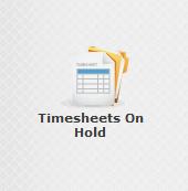 Navigating EZTime On Hold List Timesheets not submitted for approval are listed here.