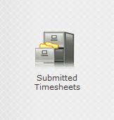 You can edit and submit timesheets at any time from this list Timesheets rejected by