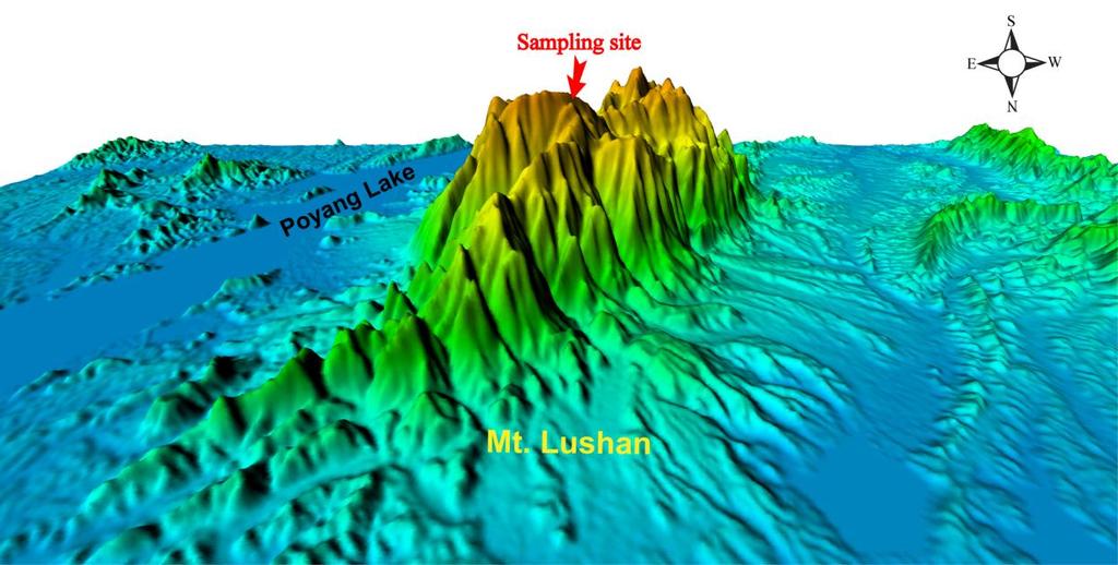 Figure S1. Topographical map of Mt.