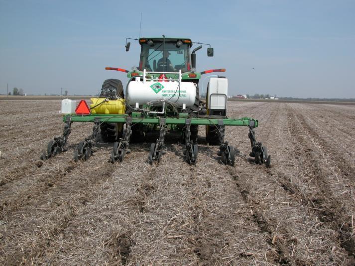 Purdue study Comparing NH3 bands applied diagonally vs.