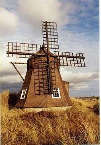 b)windmills for grinding grains 2.