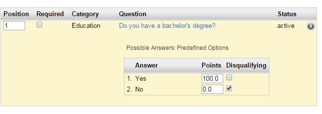 9. Predefined answers allow you to choose the possible responses. Once you select Predefined Answers the Possible Answer boxes will appear. You may enter the possible answers.