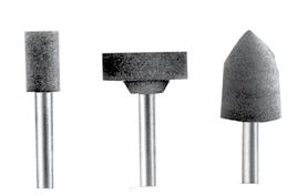 Polishing/grinding pins (light grey) PK 1380... Grinding of Al, Al-alloys, non ferrous metalls, low- and high-alloy steels. Vmax: 15.